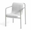 HAY Palissade Gartenstuhl aus Metall mit gepolsterter Sitzauflage, modernes Design, robust für Außenbereiche. - Palissade Steppkissen 103,5x44.5cm