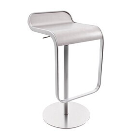 Lapalma - LEM S80 Barhocker Sitzfläche Edelstahl 66-79cm