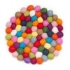 myfelt - Lotte Trivet Ø20cm - multicolour/virgin wool/heat-resistant up to 100 degrees