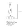 Artemide - Logico Sospensione 3 in linea Pendelleuchte - Strichzeichnung