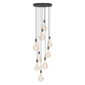 Tala - Graphite Nine Pendant with Voronoi II Suspension Lamp