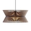 Secto Design - Kontro 6000 Suspension Lamp - black/laminated/cable/ceiling cup black/incl. LED bulb 2700K/820lm