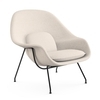 Knoll International - Womb Chair Relax - Fauteuil piètement noir - naturel/étoffe Cato Natural 50/piètement noir