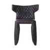 Moooi - Moooi Monster Armchair - black/with embroidery/faux leather