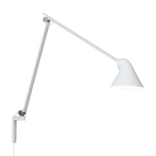 Louis Poulsen - NJP - Applique Murale LED - blanc/laqué poudre/2700K/529lm/bras long/LxPxH 48x14.9x60.5cm