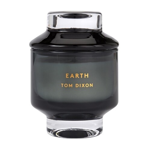 Tom Dixon - Scent Elements Earth Duftkerze Medium - schwarz/Minze/Guajak/Zedernholz