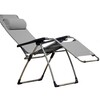 Jan Kurtz - Fiam Amida Lounger - grey/synthetic fabric/WxHxD 82x118x66,5cm/aluminium frame
