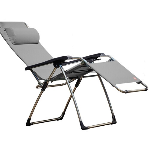 Jan Kurtz - Fiam Amida - Chaise-relax - gris/tissu synthétique/PxHxP 82x118x66,5cm/structure aluminium