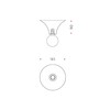 Mawa Design - Etna - Plafonnier - dessin au trait