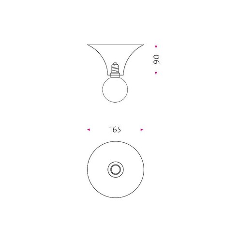 Mawa Design - Etna Ceiling Lamp - line drawing