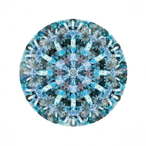 Moooi Carpets - Crystal Ice Carpet RounØ250cmd - blue/black