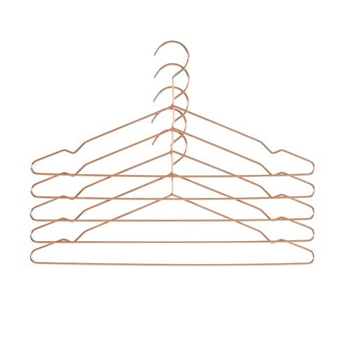 HAY - Hang Hanger Set Of 5 - copper/5 hanger