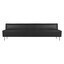 Gubi - Modern Line Sofa - graphit/Valencia Leder 238-4003/BxHxT 240x70x83cm/Füße Schwarz