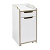 müller möbelwerkstätten - Plane Container with door - white/door hinge right/34x66x39cm