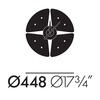Vitra - Petal Clock Nelson - line drawing