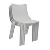 Driade - Bo Stuhl 4er Set - grau/matt/4 Stück