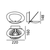 Artemide - Pirce Micro LED Wandleuchte - Strichzeichnung