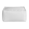 Gandia Blasco - Sail Outdoor Pouf/Sitzkissen - weiß/Stoff Water Sunbrella. Sling snowy/abziehbarer Bezug/LxBxH 75x75x35cm