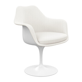 Knoll International - Tulip Saarinen Armlehnstuhl vollgepolstert drehbar