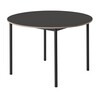 Muuto - Base Tisch Ø110cm  - schwarz/Linoleum/Gestell schwarz lackiert/H 73cm