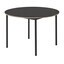 Muuto - Base Tisch Ø110cm  - schwarz/Linoleum/Gestell schwarz lackiert/H 73cm