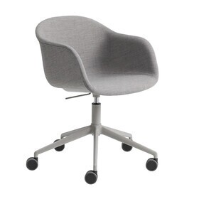 Muuto - Fiber Chair draaistoel zwenkwielen en gaslift