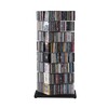 Opinion Ciatti - Ptolomeo X4 A Bücherregal - schwarz/Fuß edelstahl poliert/H110cm, 8 Regalböden