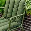 HAY Palissade grüner Outdoor-Stuhl mit bequemen Kissen, robustes Metallgestell, für Garten und Terrasse - Palissade Weiches Steppkissen 80x40cm