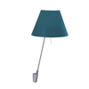 Luceplan - Costanzina Parete Wall Lamp - petroleum blue/aluminium