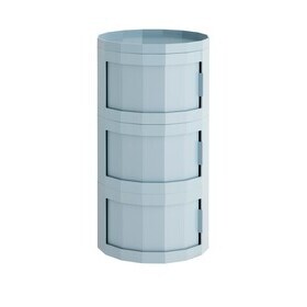 HAY - Conteneur avec pieds et roulettes Facet 30