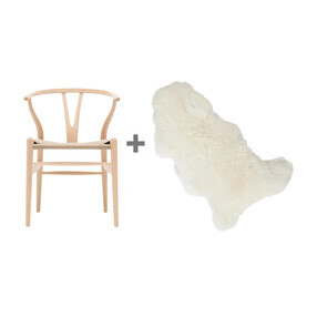 Carl Hansen - Set Promo de chaise CH24 Wishbone avec peau