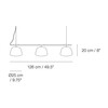 Muuto - Ambit Rail Pendelleuchte - Strichzeichnung