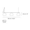 Muuto - Ambit Rail Pendelleuchte - Strichzeichnung