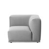 Muuto - Connect Sofa Corner - light grey/Steelcut Trio 133/92x92cm