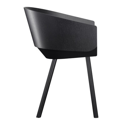 e15 - e15 CH04 Houdini - Fauteuil  - noir/laqué