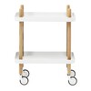 Normann Copenhagen - Block - Table d'appoint/desserte - blanc/structure frêne