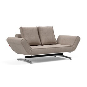 Innovation Living - Ghia Schlafsofa Cord Beine Stahl verchromt 210x93cm