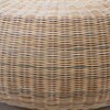Gervasoni - Bolla Beistelltisch / Ottomane - rattan/Größe 2/Ø95cm