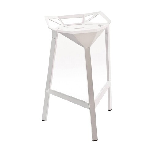 Magis - Stool One Hocker - weiß/lackiert/Höhe 84cm