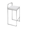 la palma - Cubo - Barkruk 65cm - wit/gelakt/zithoogte 65 cm