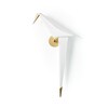 Moooi - Perch Light  Recessed LED Wall Lamp - white/brass/H x L x D: 51 x 33 x 15cm/Size 2/2700K/150lm