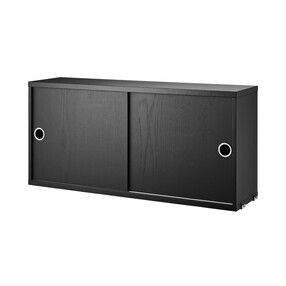 String - String System Hängeschrank mit Schiebetüren Tiefe 20cm