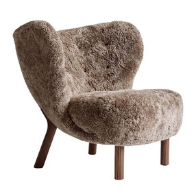 &Tradition - Little Petra VB1 Loungesessel Gestell Walnuss