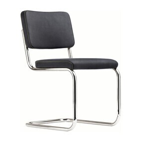 Thonet - S 32 PV Pure Materials Freischwinger Stuhl Leder
