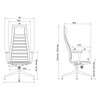 Cappellini - Lotus High - Chaise de bureau - dessin au trait