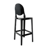 Kartell - One More Barhocker 75cm - schwarz/durchgefärbt