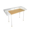 Radius - Miss Moneypenny - Davenport - wit/116.4x52.2x83.3cm lxbxh/tafelblad: eiken fineer