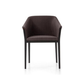 Cassina - Chaise avec accoudoirs 140 Cotone Slim cuir