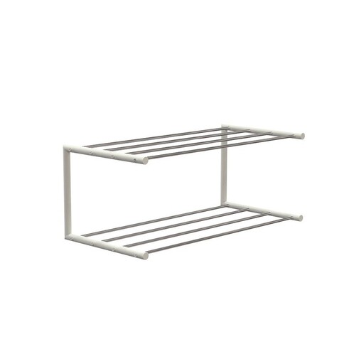 FROST - Nova Schuhregal - weiß-edelstahl/gebürstet/Größe 1/61,9cm