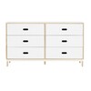Normann Copenhagen - Kabino - Commode avec 6 tiroirs - frêne/blanc/L x H x D: 146.5 x 83 x 41cm